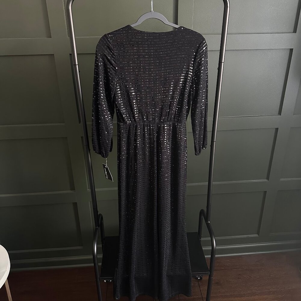 NWT Sequin long black formal dress - Picture 7 of 11